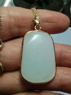 💎和田玉原籽包金吊坠,东方雅韵✨